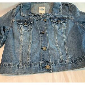 Woman’s Small Petite classic Jean Jacket from Old Navy.  Never goes out of style
